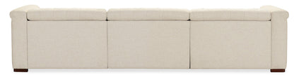 Savion Deux 3 Seat Sofa with Two Power Recliners and Three Power Headrests