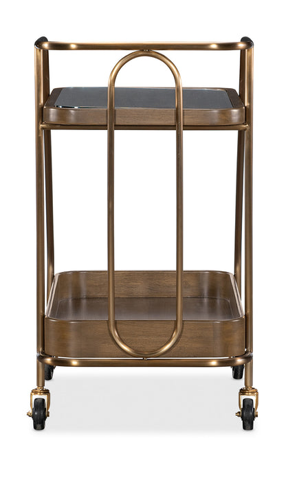 Commerce and Market Walnut Wine and Bar Cart
